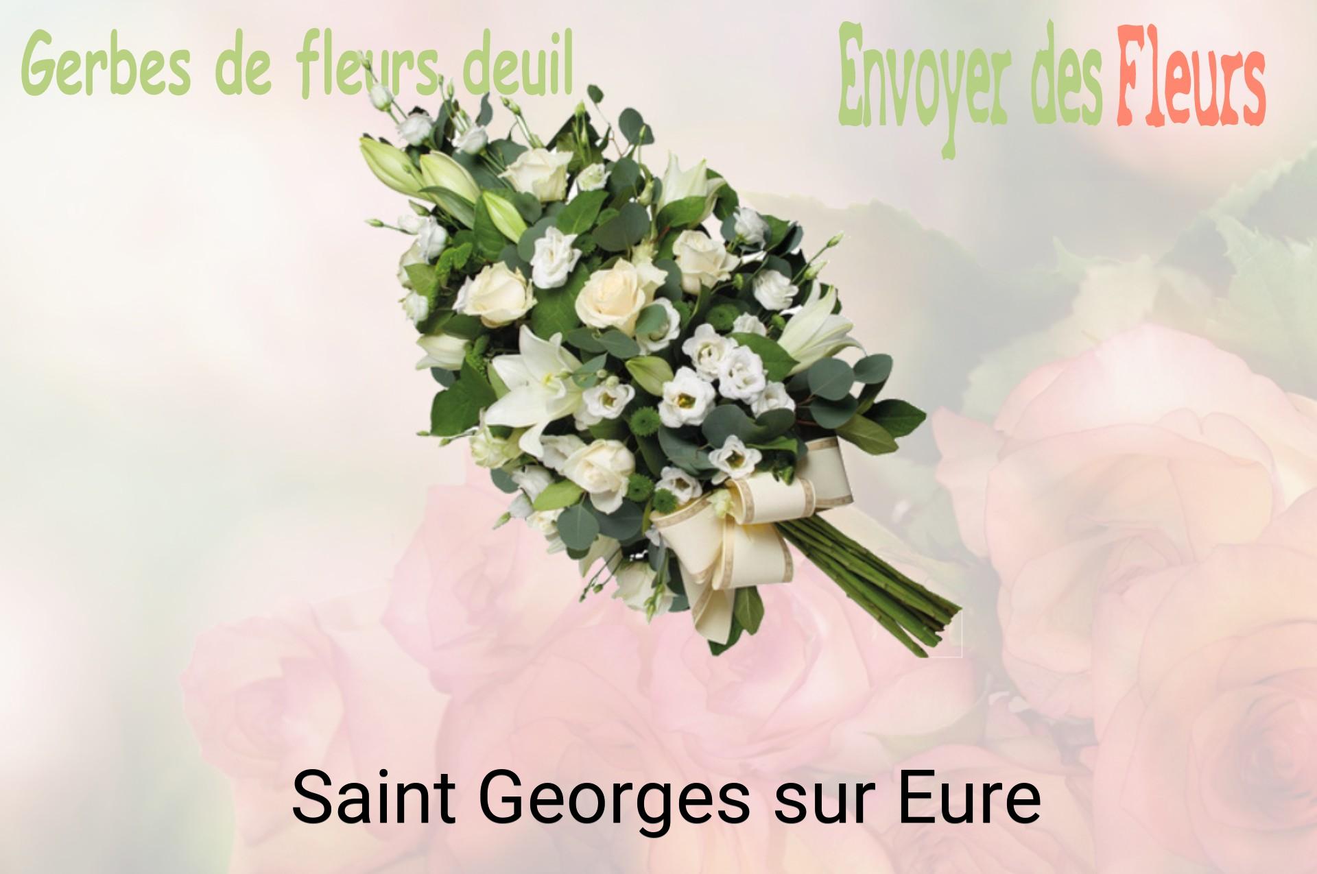 Gerbe de fleurs de deuil livrée à Saint-Georges-sur-Eure